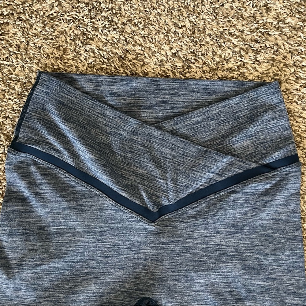 Heather blue Women's Athletic Crossover Shorts